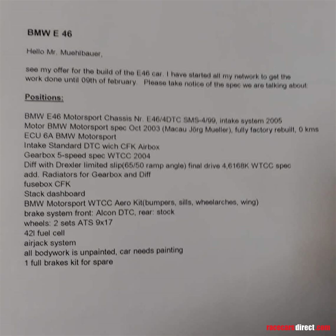 bmw-e46-dtc-spec-part-out