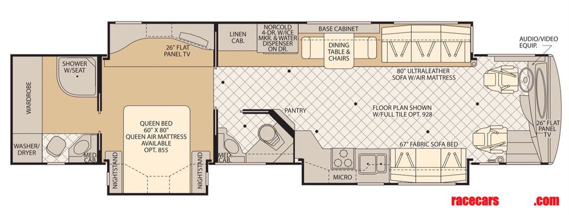 3 slideouts with 2 x toilets