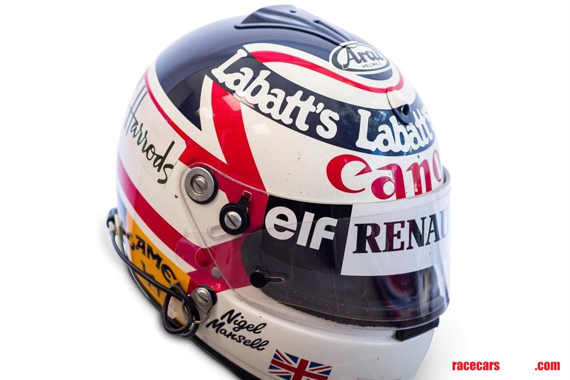nigel-mansell-race-worn-f1-helmet