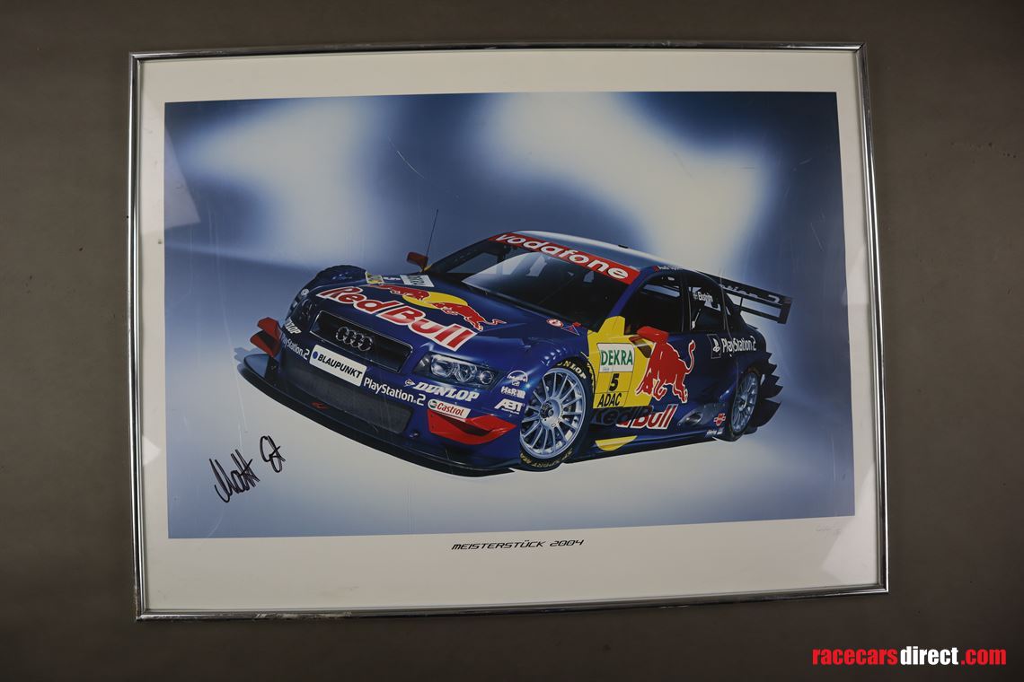 audi-a4-dtm-ekstrom-hand-signed-picture-frame