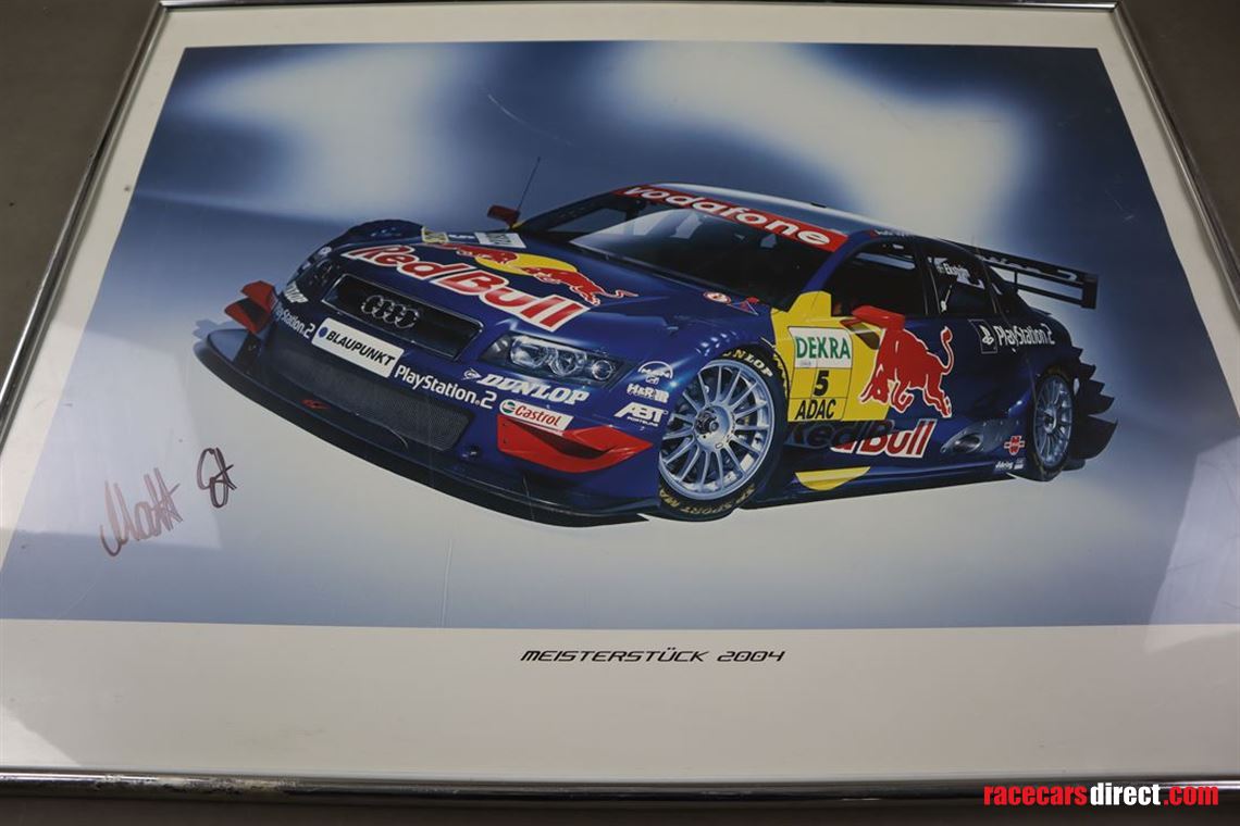 audi-a4-dtm-ekstrom-hand-signed-picture-frame