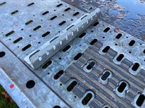 Actual wheel chocks and rubber wheel mats