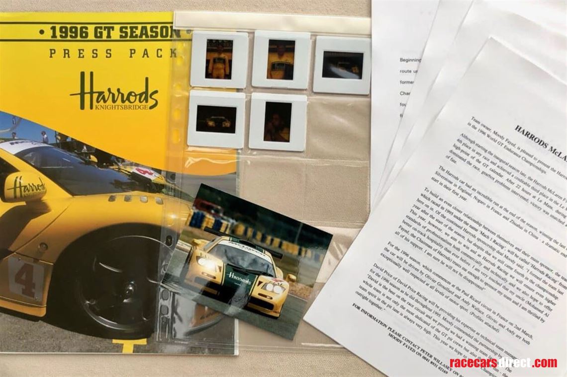 harrods-mclaren-gtr-1996-press-pack