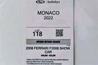 Ferrari F2008 Showcar
