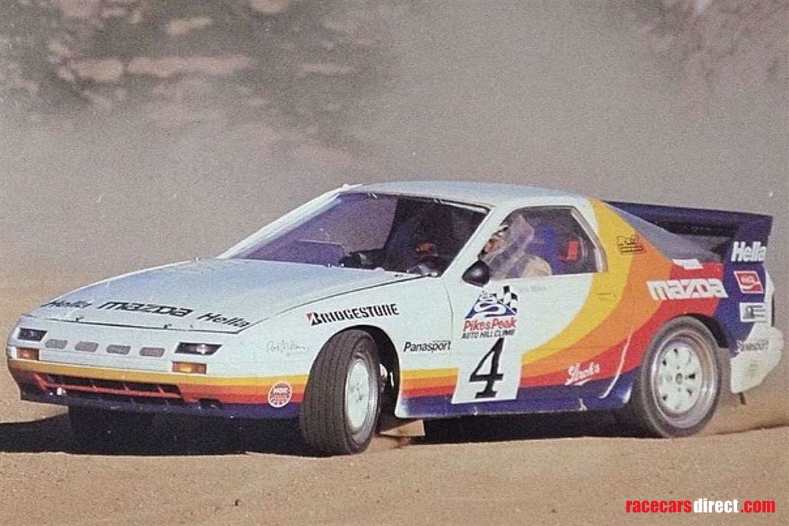 Captured at the Pikes Peak International Hill Climb – America’s legendary “Race to the Clouds,” a 12.42-mile, 156-turn ascent to 14,115 ft. This RX-7 competed in one of the world’s most iconic motorsport events.