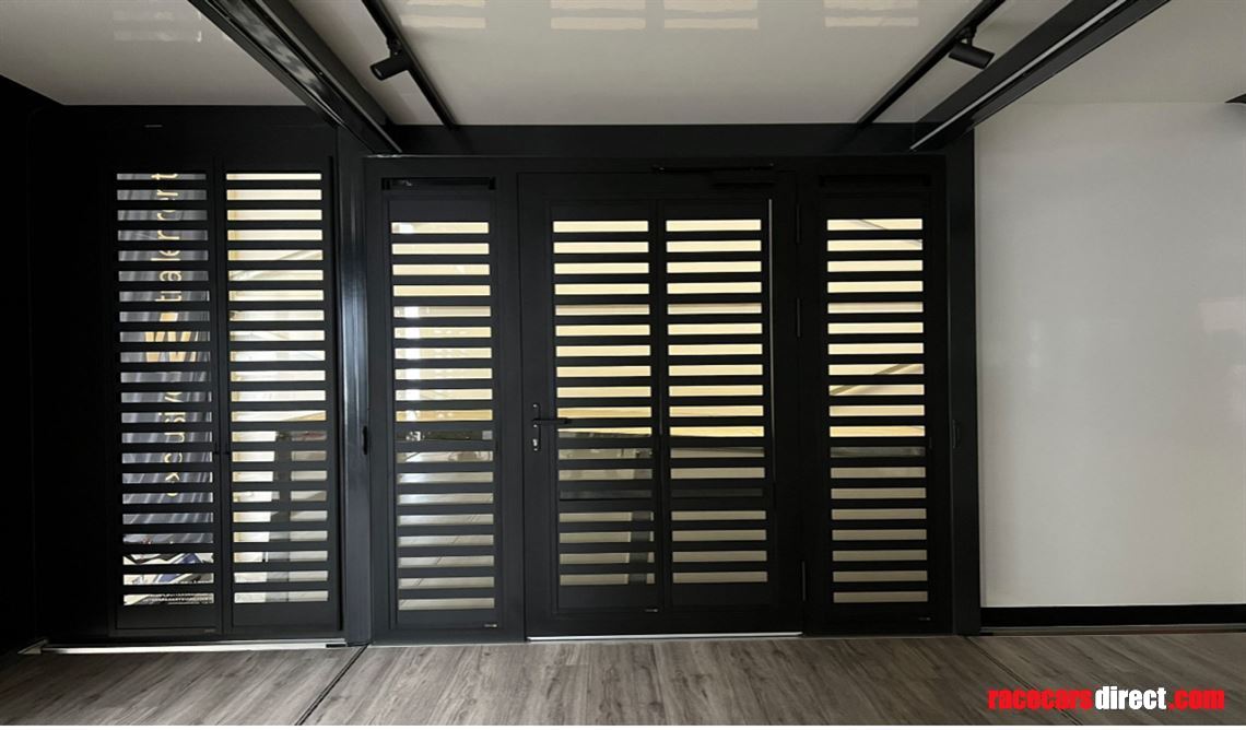 A louvre set is included to provide additional privacy