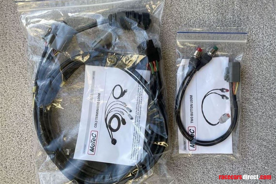 motec-cdl3-terminated-loom-two-button-harness