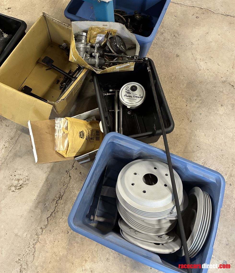 Brake and suspension parts, as removed from car, brakes resealed and drums/backplates blasted