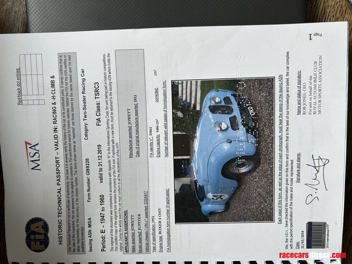 jowett-jupiter-fia-historic-race-car