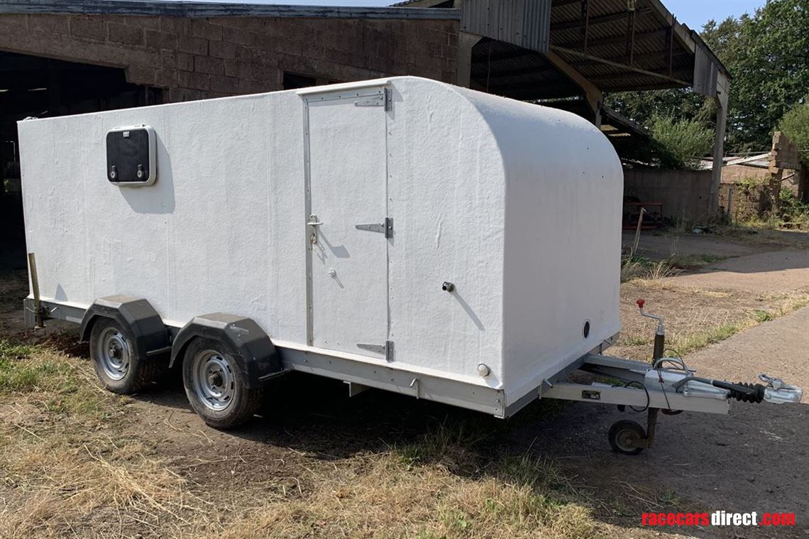 Enclosed car transporter used to date for a Peugeot 205