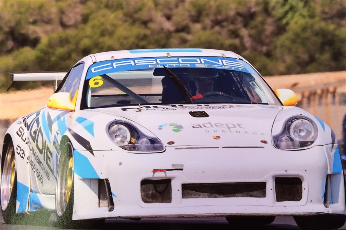 Porsche 996 GT3R in it's current livery