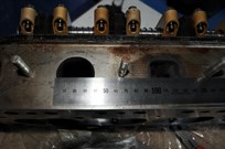 40 mm Inlet ports on head prior to strip and cleaning