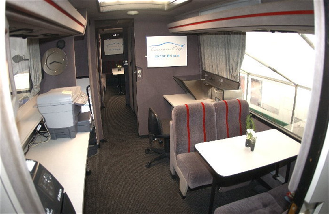 Middle 'office' room looking back to small corridor with separate toilet and shower and the back sitting room.