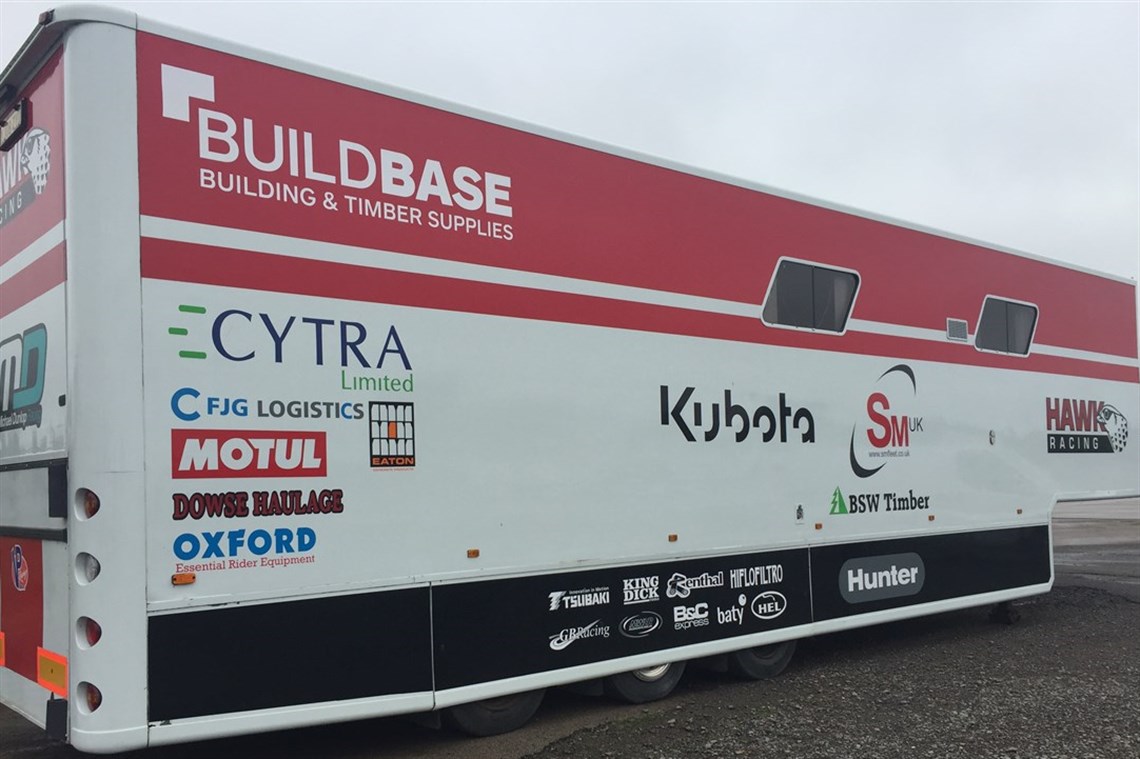 Ex Hawk Racing trailer