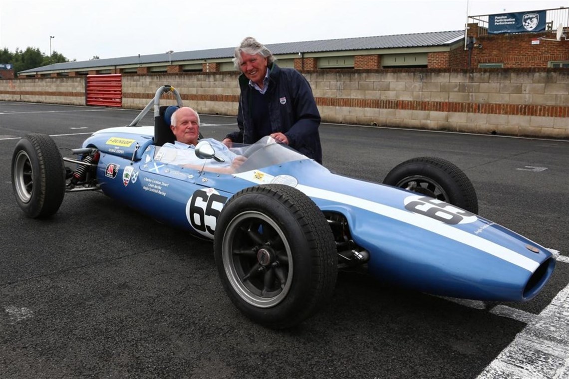 Jeremy Bouckley & Graham Birrell, both of whom competed in the inaugural event held at Croft Autodrome on 3 August 1964
