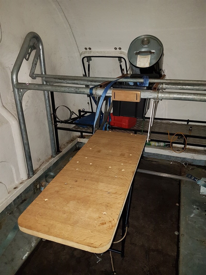 Table in down position