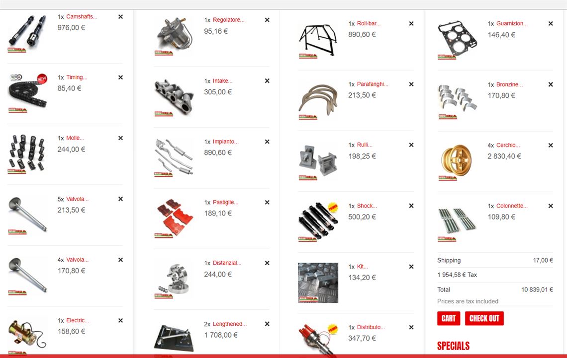 new race parts + delorto 45 + original HF oil cooler system